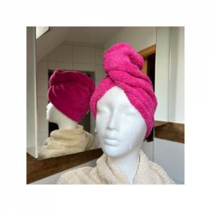 Turbanhandtuch in pink für Damen Bild 1