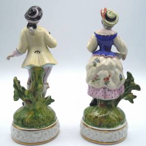 2 Porzellan Rokoko Figuren Dame und Kavalier Bild 5