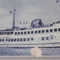 maritime Vintage Fliese Dampfer Baltica Bild 3