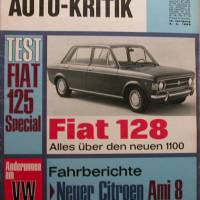 mot Auto-Kritik  Nr. 7  -       5.4.1969 - Test Fiat 125 Special  - Neuer Citroen Ami 8  -  Automatik R 16 TA Bild 1
