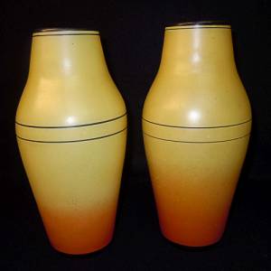 ART DECO Vasenpaar Verrverie de Scailmont Belgien um 1930 Bild 5