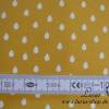 0,45m RESTSTÜCK Jersey Baumwolle Regentropfen / Wassertropfen weiß auf gelb / senfgelb / Senf / tear drops Bild 8