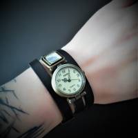 Armbanduhr, Wickeluhr mit Slider, Lederband, Farbauswahl Bild 6