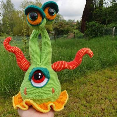 Häkelanleitung für Monster ,,AyeAyeAye