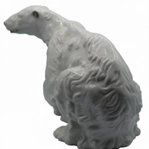 Porzellan Eisbär sitzend - groß - Royal Dux Bohemia Bild 3