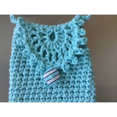 pastellfarbene Smartphonetasche 17x8cm in mint