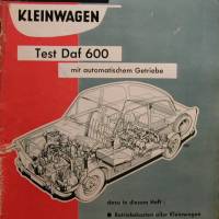 Roller-Mobil  Kleinwagen  -  Nr.3    März 1960  -  Test  Daf 600 Bild 1