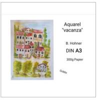 Aquarell "vacanza" DIN A3, original & signiert Bild 2