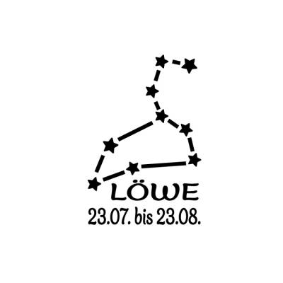 Bügelbild Sternzeichen Löwe I 56 Farben zur Auswahl I Horoskop I Esoterik I Geburtstag I Mystisch I Zukunft I Sterne