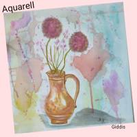 Aquarell original, auf Leinwand, 40x40 cm Bild 1