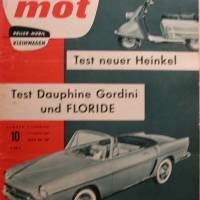 mot Roller-Mobil  Kleinwagen  -  Nr.10         Oktober 1960  -  Test  neuer Heinkel  -  Dauphine Gordini und Floride Bild 1