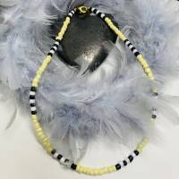 Chokerkette, kurze Perlenkette, Glasperlen, Roncailles - verschiedene Farben, neon, pastell, Farbwahl Bild 6