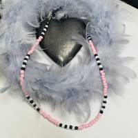 Chokerkette, kurze Perlenkette, Glasperlen, Roncailles - verschiedene Farben, neon, pastell, Farbwahl Bild 8