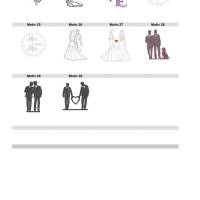 Lichtbeutel für die Hochzeit, verschiedene Designs, Tischdekoration, Kirche, Hochzeit, Braut, Bräutigam, Brautpaar, Lich Bild 3