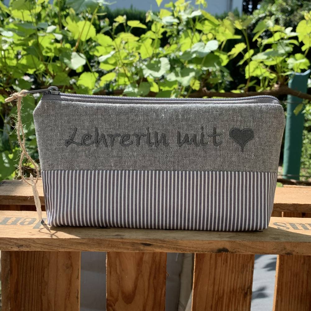 STILORD 'Alexis' Vintage Leder Federmäppchen - 2 Fächer Mit Reißverschluss Echtes Leder