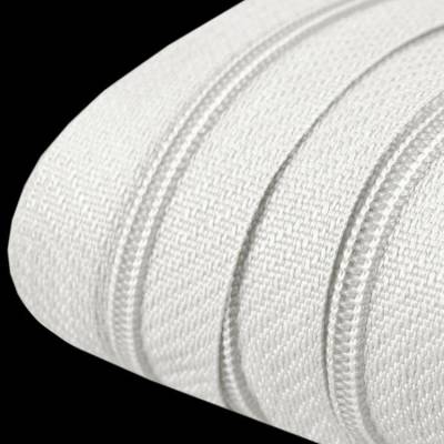 Endlosreißverschluss 3 mm Weiß