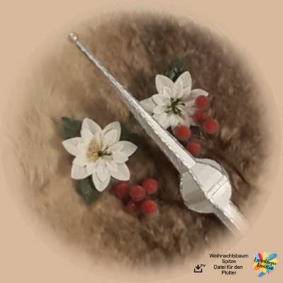 Plotterdatei Weihnachtsbaum Spitze – SVG & DXF für Cricut und Brother