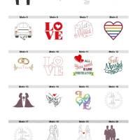 Lichtbeutel LGBTQIA+ Hochzeit, verschiedene Designs, Tischdekoration, Kirche, Hochzeit, Braut, Bräutigam, Brautpaar, Que Bild 2
