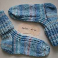 Socken für Damen, Größe 36, Cotton türkis hellblau Bild 1