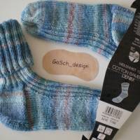 Socken für Damen, Größe 36, Cotton türkis hellblau Bild 3