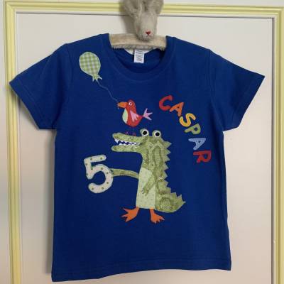 Geburtstagsshirt , T-Shirt, Junge, Krokodil, Papagei, Namensshirt, Geburtstag, Geschenk Junge