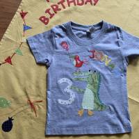 Geburtstagsshirt , T-Shirt, Junge, Krokodil, Papagei, Namensshirt, Geburtstag, Geschenk Junge Bild 3