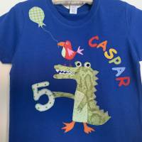 Geburtstagsshirt , T-Shirt, Junge, Krokodil, Papagei, Namensshirt, Geburtstag, Geschenk Junge Bild 6