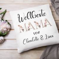 Mama Geschenk Personalisiertes Kissen für beste Mama | Muttertags Geschenke Bild 2
