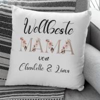 Mama Geschenk Personalisiertes Kissen für beste Mama | Muttertags Geschenke Bild 6