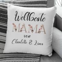 Mama Geschenk Personalisiertes Kissen für beste Mama | Muttertags Geschenke Bild 7