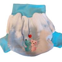 Baby Windelhose Pumphose Überziehhose Unterhose Bestickt Katze personalisiert Bild 6