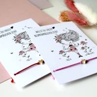 Blumenkind Geschenk | Blumenmädchen Hochzeit Geschenk | Süße Karte mit Armband im Geschenkset | Blumenkind Fragen Bild 4