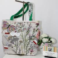 Shopper Handtasche Motiv Floraler Print Bild 1