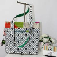 Shopper Handtasche Motiv Floraler Print Bild 2