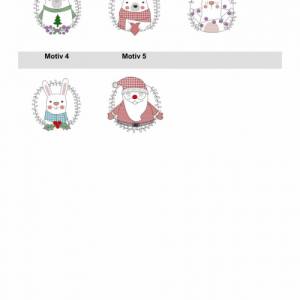 Lichtbeutel mit Eisbär, Weihnachtsmann und Hase, verschiedene Designs, Lichtsack, LED-Licht, Winterzeit, Winter, Weihnac Bild 2