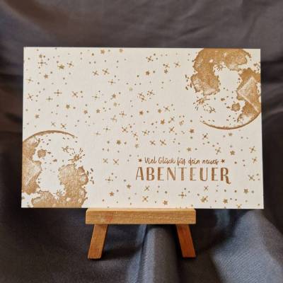 Abenteuer Postkarte / Postkarte mit Motiv / wunderschöne Motive / Geschenkpostkarte / Mondlicht / Abenteuer / Magie