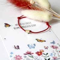 Blumenkind Geschenk | Blumenmädchen Hochzeit Geschenk | Süße Karte mit Armband im Geschenkset | Blumenkind Fragen Bild 4