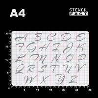 Schablone Alphabet Buchstaben Satz A - Z Großbuchstaben - BF15 Bild 2