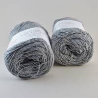 Laines du Nord Cotton Silk Tweed Fb 5722 Silbergrau Bild 2