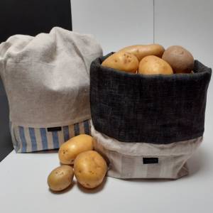 Aufbewahrungsbeutel für Kartoffeln, Zwiebeln, Brot  mit GRATIS-Karte, nachhaltig, stabil, waschbar Bild 5