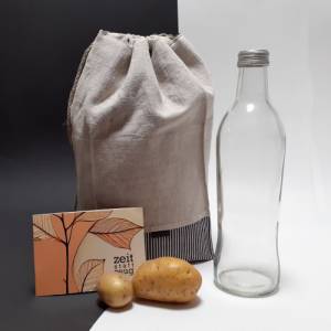 Aufbewahrungsbeutel für Kartoffeln, Zwiebeln, Brot  mit GRATIS-Karte, nachhaltig, stabil, waschbar Bild 9