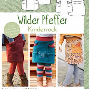Papier-Schnittmuster Wilder Pfeffer, Kinderrock, Gr. 74-164 Bild 1