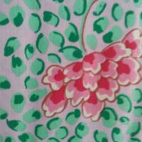 Blütenstoff aus der Kaffe Fassett "Peking pink" Serie Bild 2