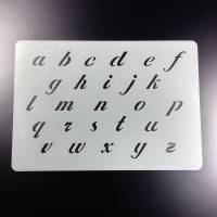 Schablone Alphabet Buchstaben Satz a - z Kleinbuchstaben - BF18 Bild 1