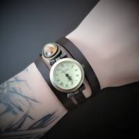 Armbanduhr, Wickeluhr mit Slider, Lederband, Farbauswahl Bild 2