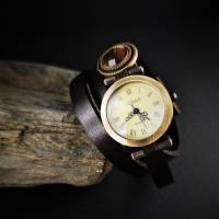 Armbanduhr, Wickeluhr mit Slider, Lederband, Farbauswahl Bild 5