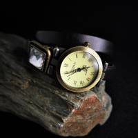 Armbanduhr, Wickeluhr mit Slider, Lederband, Farbauswahl Bild 8