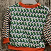 Langarmshirt für Baby mit Vögel-Motiv und Knopfleiste Bild 5