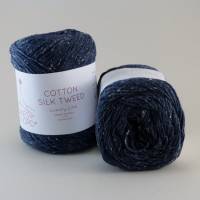 Laines du Nord Cotton Silk Tweed Fb 5726 Dunkles Blau Bild 1