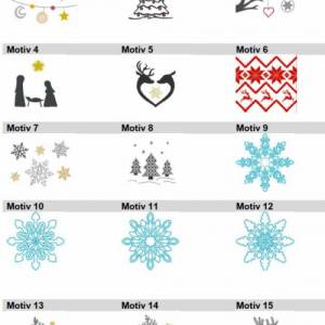 Lichtbeutel mit Weihnachts-Motiven, verschiedene Designs, Tischdekoration, Dekoration, Lichterbeutel, Weihnachten Bild 2